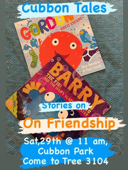 'Barry the Fish with Fingers' and 'Gordon's Great Escape', two quirky and colorful books by Sue Hendra that we used for our 'Friendship' theme.