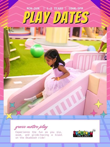 Experience the fun as you slip, zoom, and glide. Our slides are a blast for kids of all ages, providing a simple yet thrilling gross motor activity.