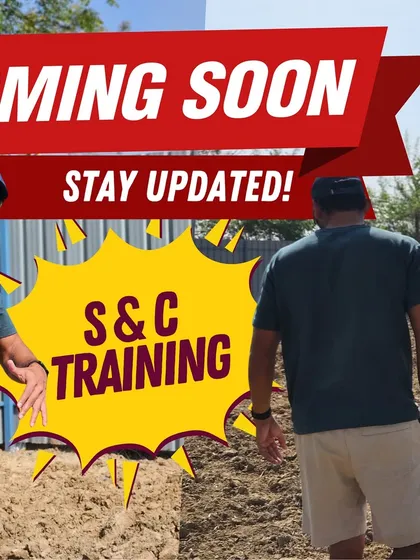Planning the layout for our new Strength & Conditioning (S&C) training area. A dedicated residential facility is coming soon to provide a complete training environment.