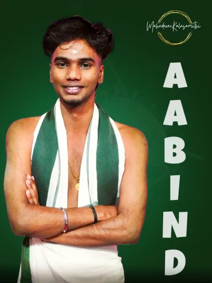 Welcome to the team, Aabind. We are happy to have you join our Chenda Melam ensemble.