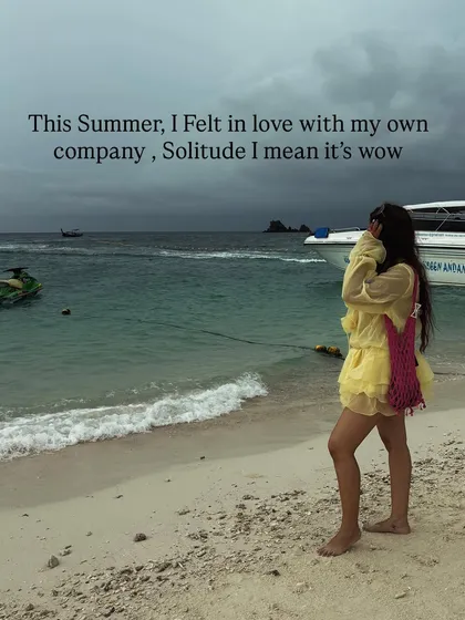 Recreating my 'Kaho Naa Pyaar Hai' moment on a beach in Phuket. This content is fun, relatable, and taps into our collective love for Bollywood.