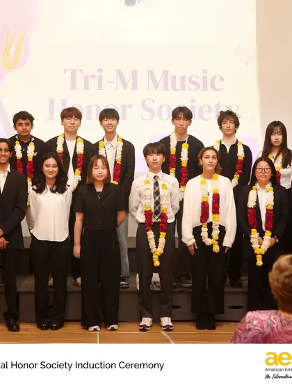 The Tri-M Music Honor Society inductees are celebrated for their musical talent, academic achievement, and community service. We believe in a holistic education that values the arts.