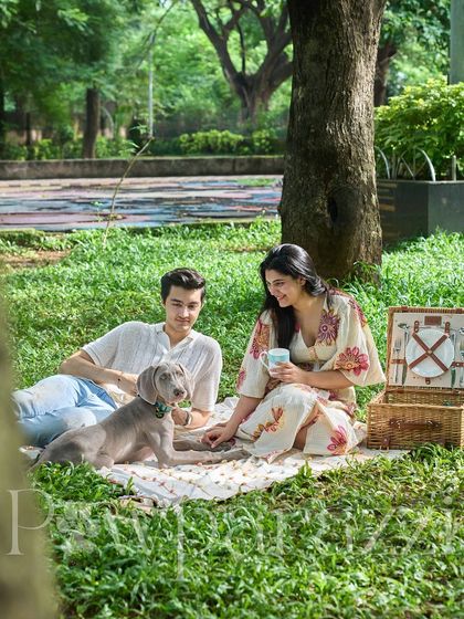 The "before" shot of an outdoor picnic session. This raw, unedited image gives a glimpse into my editing process and how I transform a good photo into a great one.