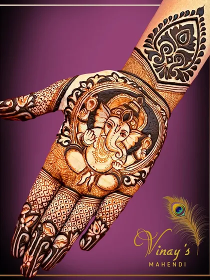 A portrait of Lord Ganesha created for Ganesh Chaturthi. This design shows our ability to create divine figures with reverence and intricate detail, perfect for any festive occasion.