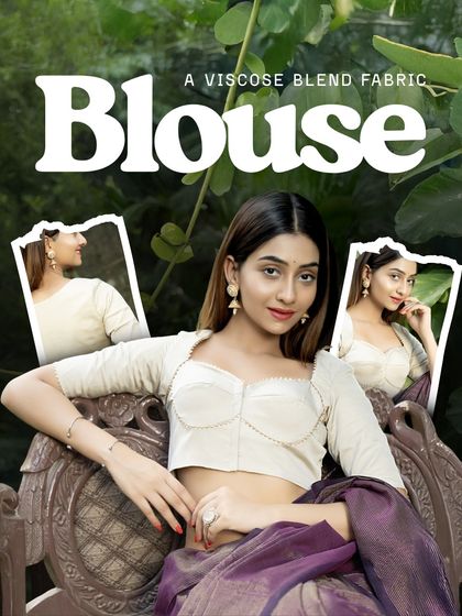 Elegance in every curve. Our Sweetheart Neckline Viscose Blend Blouse is crafted for comfort and styled for sophistication, a timeless piece to complement your saree with a modern twist.