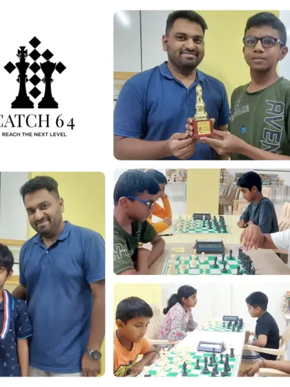 Our coaching philosophy is about personalized attention and celebrating group success. This collection of moments shows our coach with tournament winners and students engaged in competitive play at our Sunshine Library center.