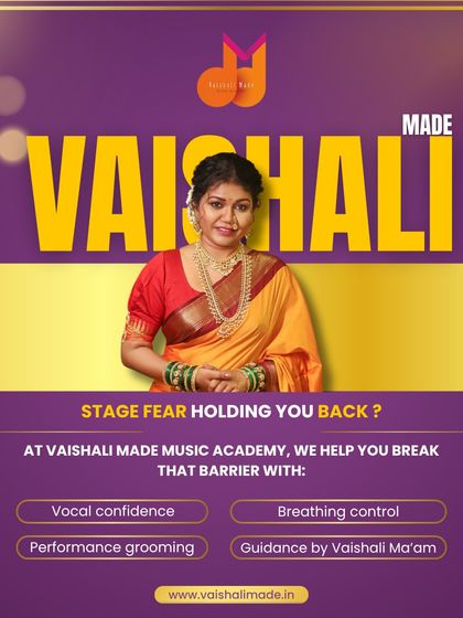 Is stage fear holding you back? I can help you break that barrier. This graphic explains how we build vocal confidence, breathing control, and performance grooming to help you sing fearlessly.