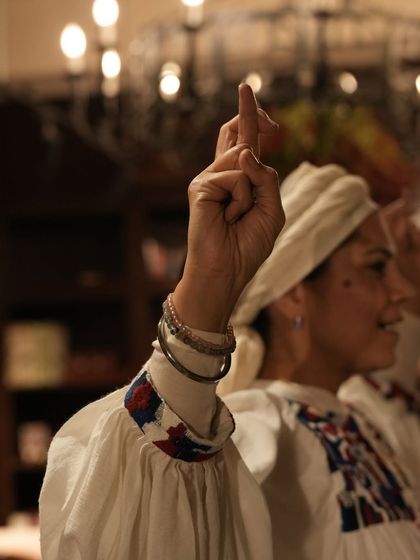 A powerful image of a mudra from our Nervous System workshop. Much of our chronic stress is rooted in an imbalanced autonomic nervous system, and this practice helps us find our way back to calm.