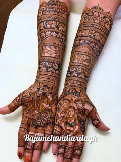 Raju Mehendi - Bridal Mehendi Custom Portraits: Your Story on Your Hands photo 32