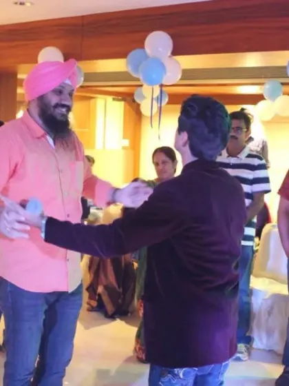Getting guests on their feet for some interactive fun. A good party host knows how to get people involved, and I love bringing guests on stage for games and activities.