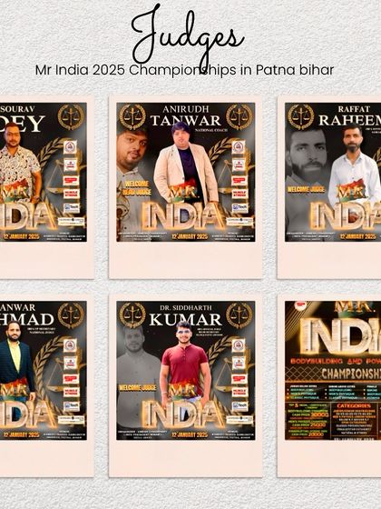 The judging panel for Mr. India 2025 in Patna, Bihar. It's not going to be an easy win.