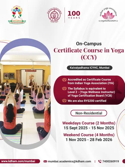 Begin your journey into yoga philosophy and self-discovery with our on-campus Certificate Course in Yoga (CCY). We offer 2-month weekday and 4-month weekend options.