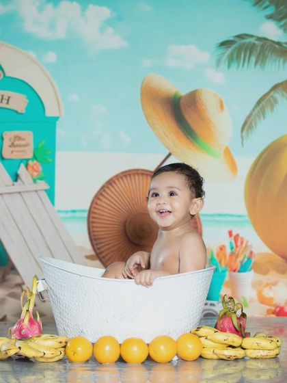 Another joyful moment from the beach bath session.
