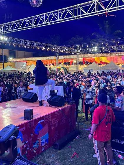 The music pulsed through the venue, electrifying a crowd that sang along and danced the night away at Friends and Flea. This is the explosion of energy we bring.