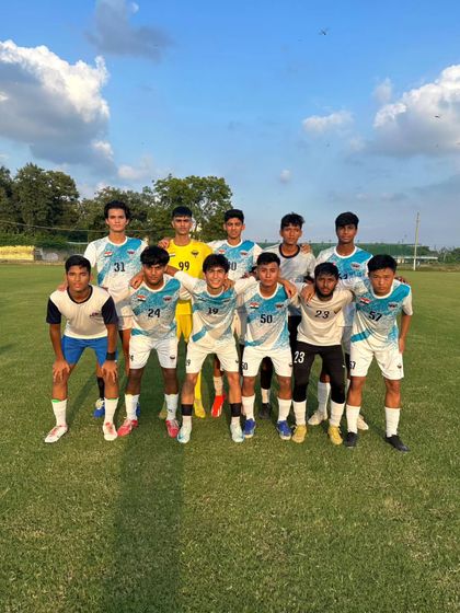 Our U-19 team after their friendly match against Hopes FC.
