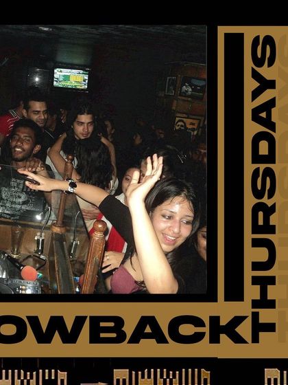 A classic 'Throwback Thursdays' post showing the view from the DJ booth at Xtreme Sportsbar during one of the legendary ladies' nights.