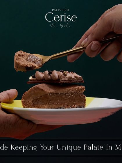 My desserts are made keeping your unique palate in mind. This image shows a deconstructed serving of my Mochaccino, highlighting the care that goes into every plate.