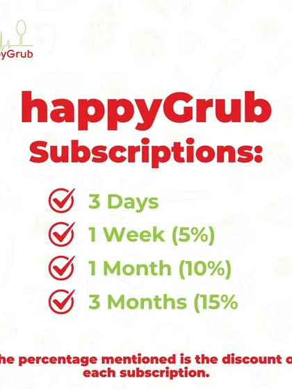 We offer flexible subscription plans to make healthy eating even more convenient and affordable. Choose from 3-day, weekly, monthly, or 3-month plans and get discounts on your orders.