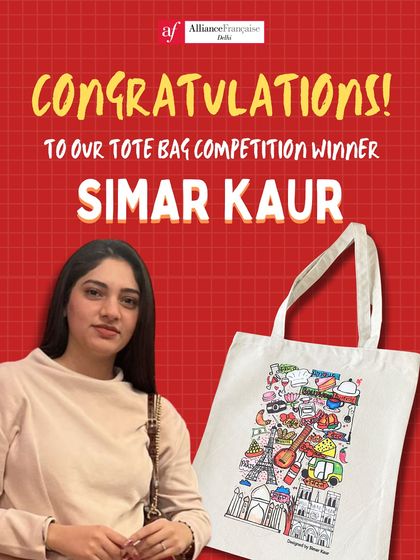 Congratulations to Simar Kaur, the winner of our Francophonie tote bag design competition. We love showcasing the artistic talents of our students.