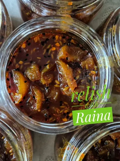 For those who prefer a milder taste, I make this Sweet and Sour Amla Pickle. It uses big, green amla with minimal oil, creating a sweet and tangy flavour with just a hint of spice. It's a great way to enjoy the health benefits of amla.