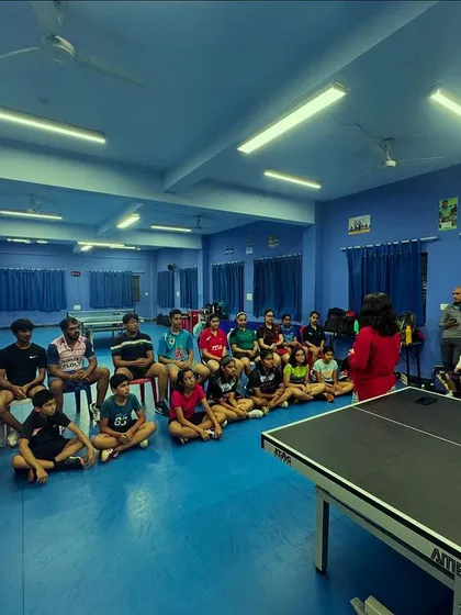 A wide view of our sports psychology workshop. Creating a supportive group environment is crucial for discussing the mental aspects of the game.