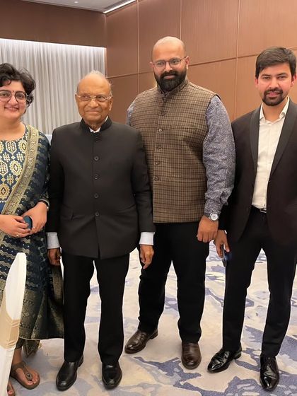 Honored to be with Mr. Pravin H. Parekh and other colleagues to celebrate the retirement of Supreme Court Justice CT Ravikumar.