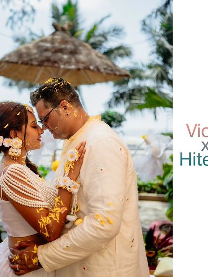 An intimate moment amidst the Haldi festivities. Even with all the chaos, there are quiet moments of connection that I love to capture.