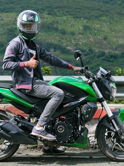 Another shot from a Nandi Hills ride, showing a rider getting ready to take on the curves of the popular hill climb.