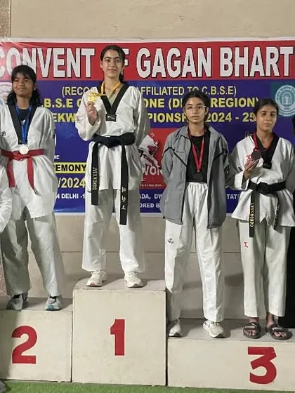 Aalya Gupta at the top of the podium, a sight we work tirelessly for. This win at the CBSE Central Zone championship is a huge achievement.