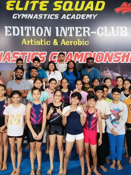Our students and coaches posing together during the Teacher's Day celebration. The bond we share is what makes our academy special.