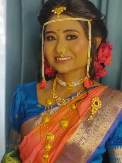 A smiling portrait of Priyanka, showcasing how beautifully she carried the cross-cultural look.