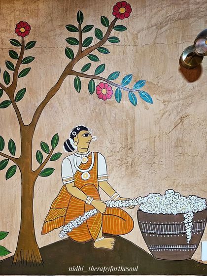 Nidhi - Custom Wall Murals Cheriyal Folk Art: Stories on Your Walls photo 9