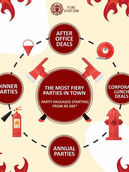 Fuel the flames of your night with our fiery party packages. We offer unbeatable value for after-office deals, corporate lunches, and more.