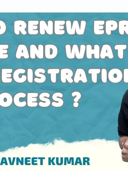 Need to renew your EPR license? This video walks you through the step by step renewal process, the required documents, and tips to get your EPR license renewed in just a few steps.