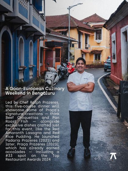 Introducing Chef Ralph Prazeres, who brought his Goan-European culinary vision to Bangalore. His restaurants have earned numerous accolades, including a spot on the Top Restaurant Awards.