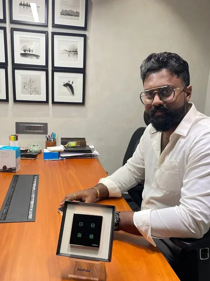 Smart technology for smart designs. Proud to share our WiFi Keypads with Principal Architect Jeff of Beyon D Perspective in Cochin, Kerala.