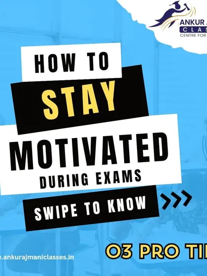 An infographic on how to stay motivated during exams. We share three pro tips to keep your spirits high.