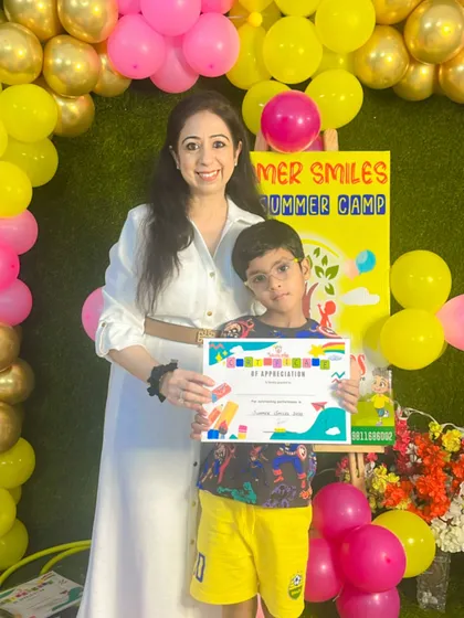Celebrating this young man's successful completion of our Summer Smiles camp. Every certificate represents a journey of learning, friendship, and fun.