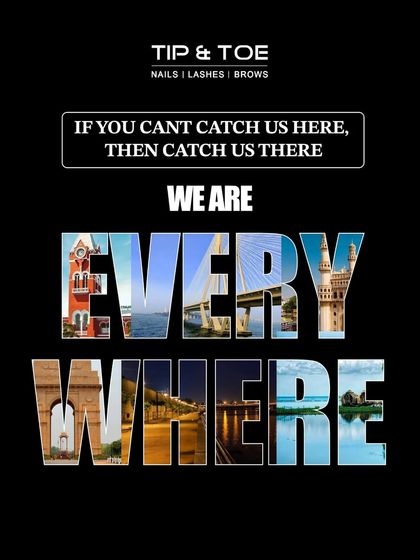 If you can't catch us here, then catch us there. We are everywhere! A graphic showcasing our presence in multiple cities across India.