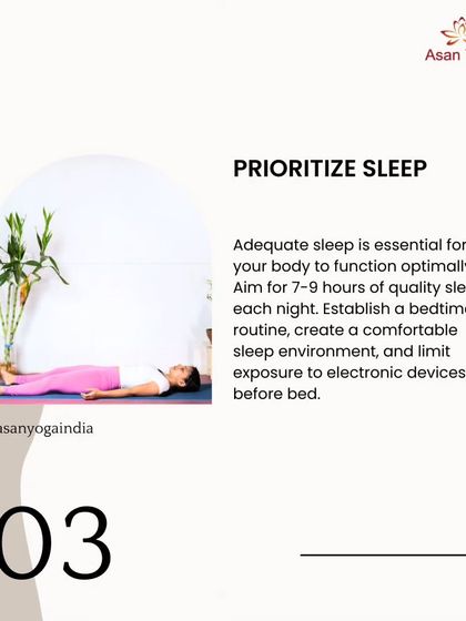 A tip for staying healthy: prioritize 7-9 hours of quality sleep each night, as it's essential for your body to function optimally.