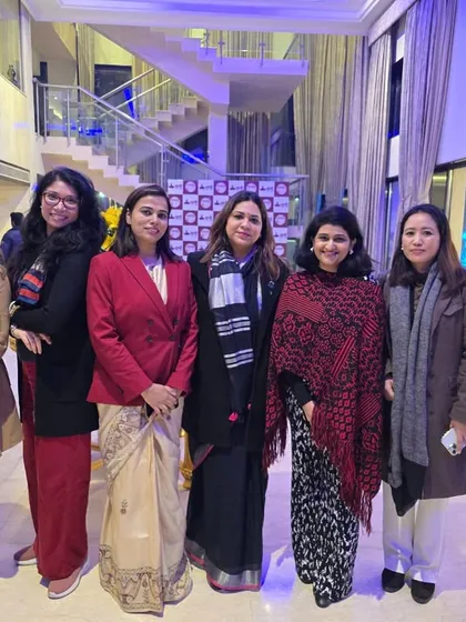 With fellow members of the Task Force for Women Security. Collaboration between legal, social, and private security sectors is crucial for building a comprehensive safety framework.