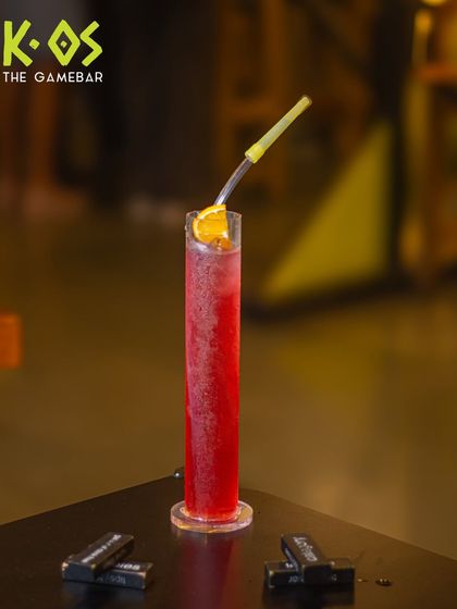LIIT up your night. This vibrant red cocktail in our signature tall glass may cause excessive fun and legendary stories.