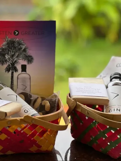 We were thrilled to be a gifting partner for the Amplify Music Incubator. We created these welcome baskets featuring our soaps alongside other local goodies for the talented artists.