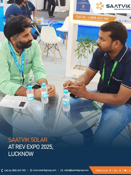 Scenes from the REV Expo 2025 in Lucknow, showcasing our high-efficiency modules and our engagement with developers and partners to accelerate the clean energy transition.