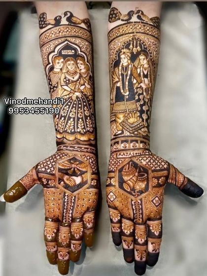 Vinod Mehandi Art - Bridal Mehendi Storytelling & Portrait Mehendi photo 39