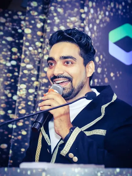 A candid shot capturing a moment of fun and laughter while hosting a corporate get together. My expressive and engaging approach helps break the ice and create a comfortable atmosphere.