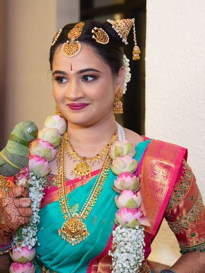 Shreeja - Bridal Makeup & Styling Timeless Muhurtham Brides photo 16