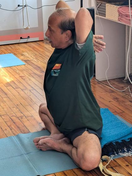 Gomukhasana (Cow Face Pose) arms.