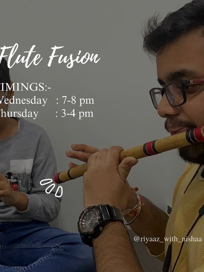 Flute your way to musical bliss. Our Flute Fusion classes are scheduled on Wednesdays and Thursdays.