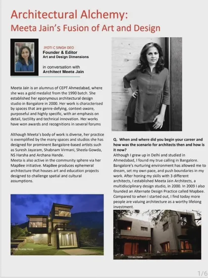 (Duplicate of 34) The cover article from my feature in Art and Design Dimensions, a moment of gratitude for the opportunity to share my work and philosophy with a wider audience.